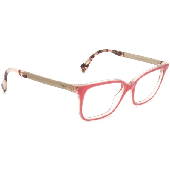 Fendi Eyeglasses FF 0077 E17 Pink Marble/gold Square Frame - Etsy