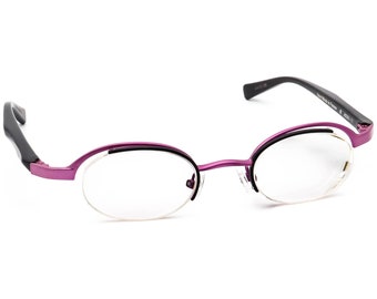 Moschino Eyeglasses Frame Purple Half Rim Metal H17895  display picture 2