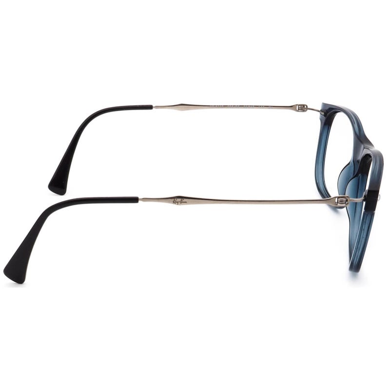Ray-Ban Sunglasses Frame Only RB 4318 656/55 LightRay Transparent Blue Square Italy 55 mm image 4