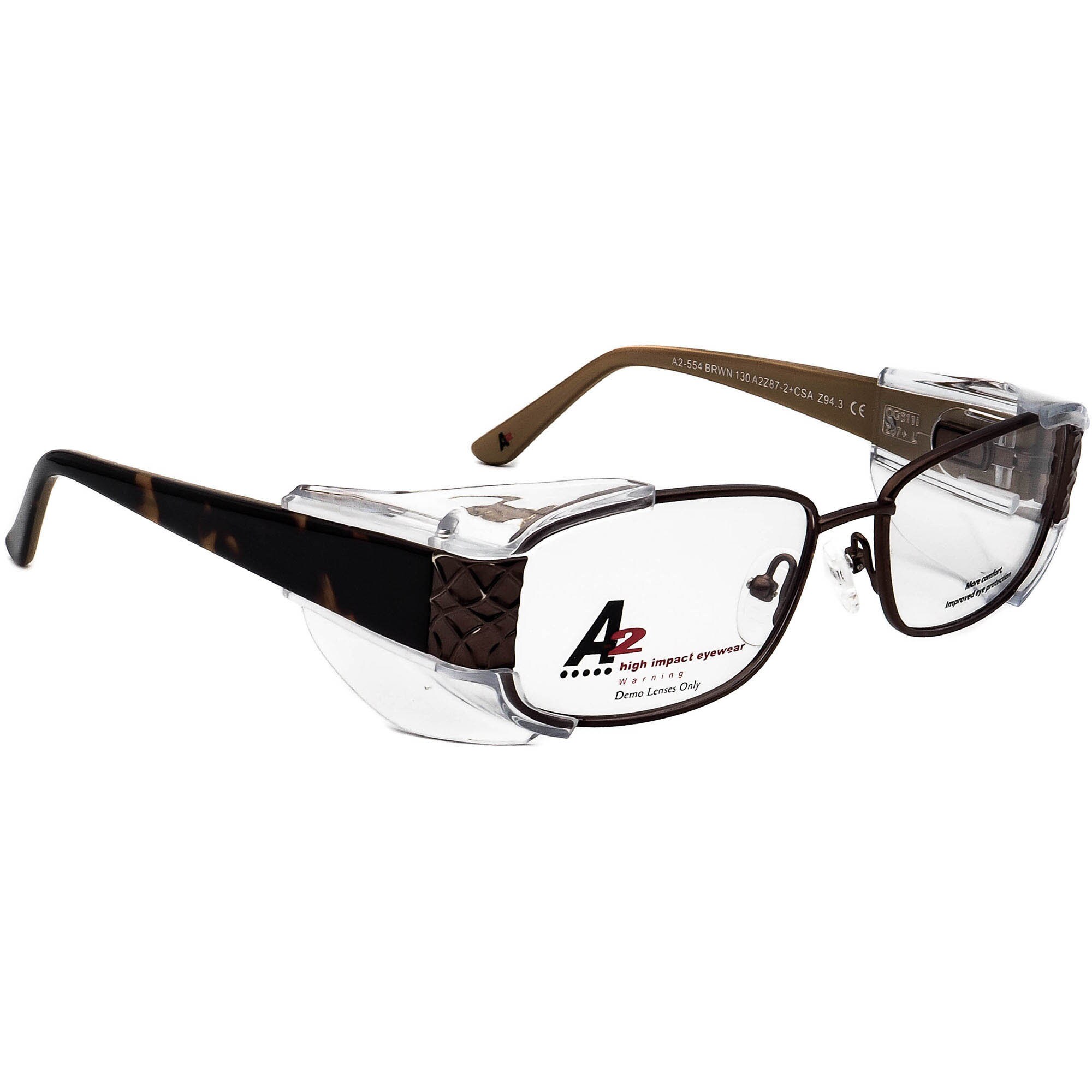 Artcraft Eyeglasses Hilco 1601 Safety Side Shields Brown - Main Image