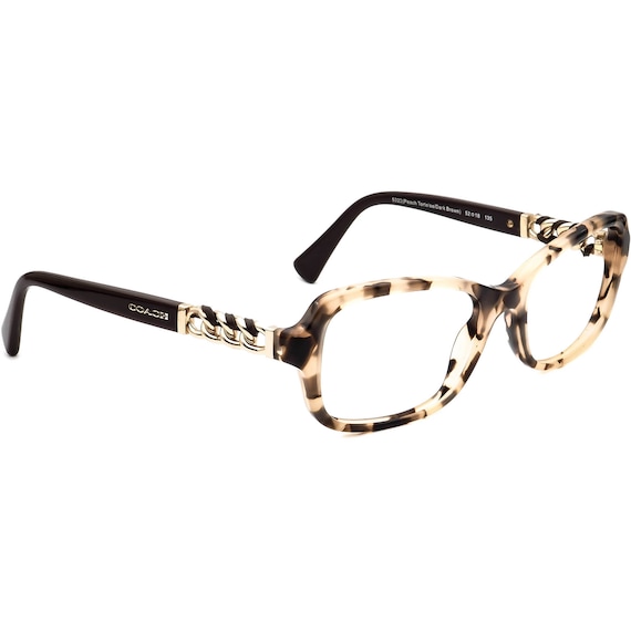 Coach Eyeglasses HC 6075Q 5322 Peach Tortoise/Dar… - image 1