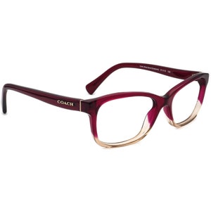 Coach Women&#39;s Eyeglasses HC 6089 5484 Red Sand Gradient B-Shape Frame 51[]16 135