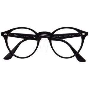 Ray-Ban Sunglasses Frame Only RB 2180 601/71 Polished Black Round Italy 49 mm image 6