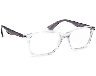 Ray-Ban Eyeglasses RB 7047 5768 Crystal Transparent/Gray Square Frame 56[]17 145