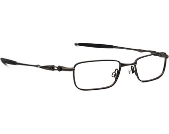 Oakley Eyeglasses 22-220 Drill Bit Brown Rectangular Metal Frame 48[]18 136