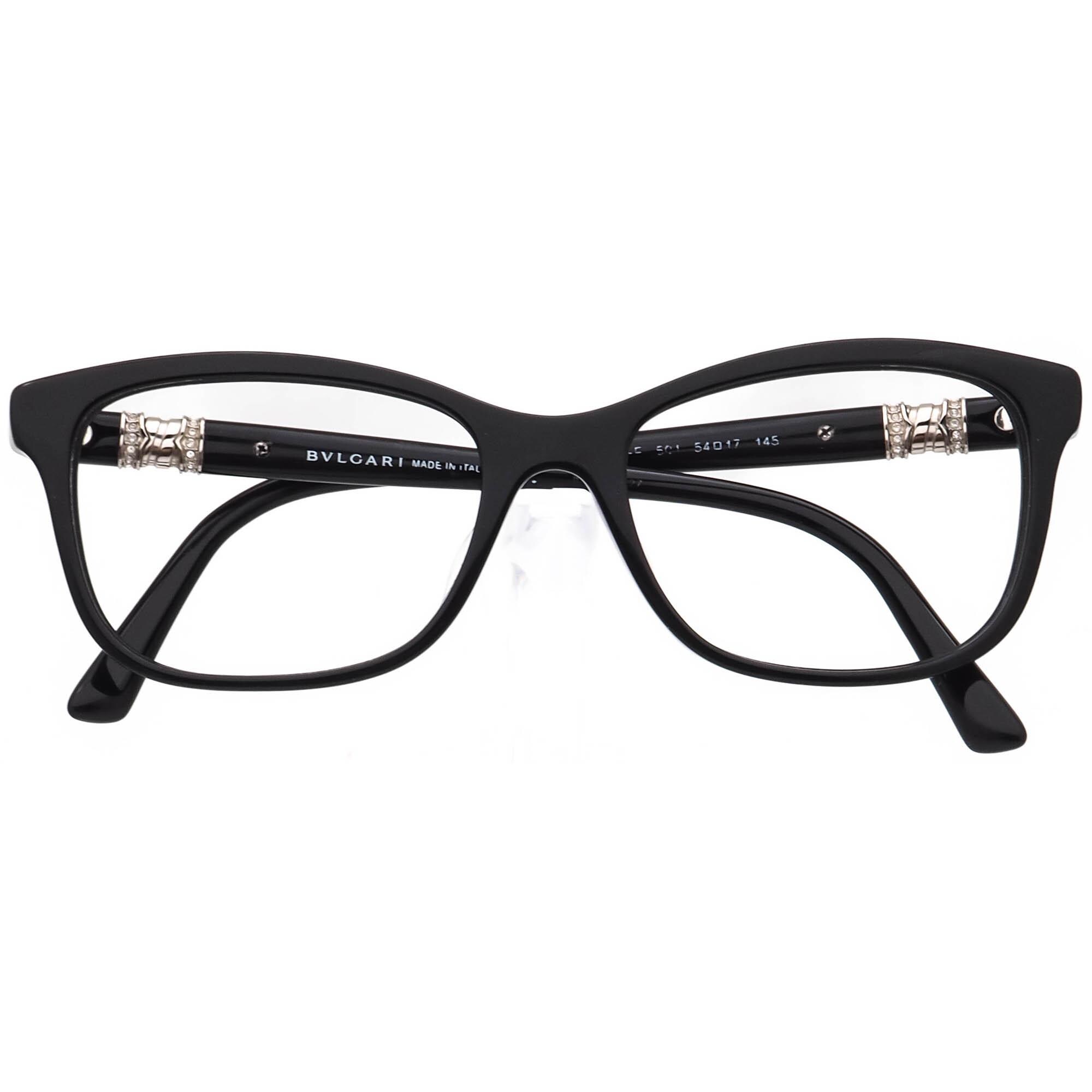 Bvlgari Women's Eyeglasses 4133-B-F 501 Polished Black With