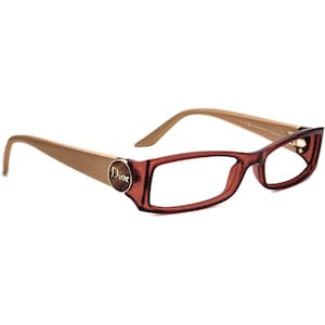 Christian Dior Women's Eyeglasses CD3160 DUZ Brown Rectangular Frame Italy 52[]15 130