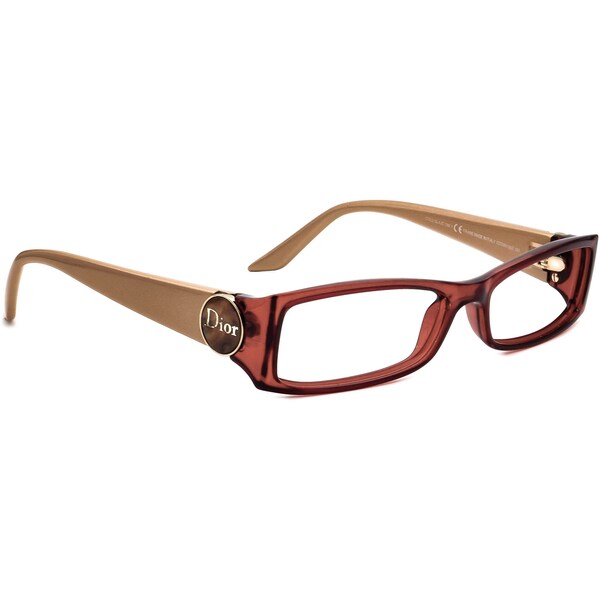 Christian Dior Women's Eyeglasses CD3160 DUZ Brown Rectangular Frame Italy 52[]15 130