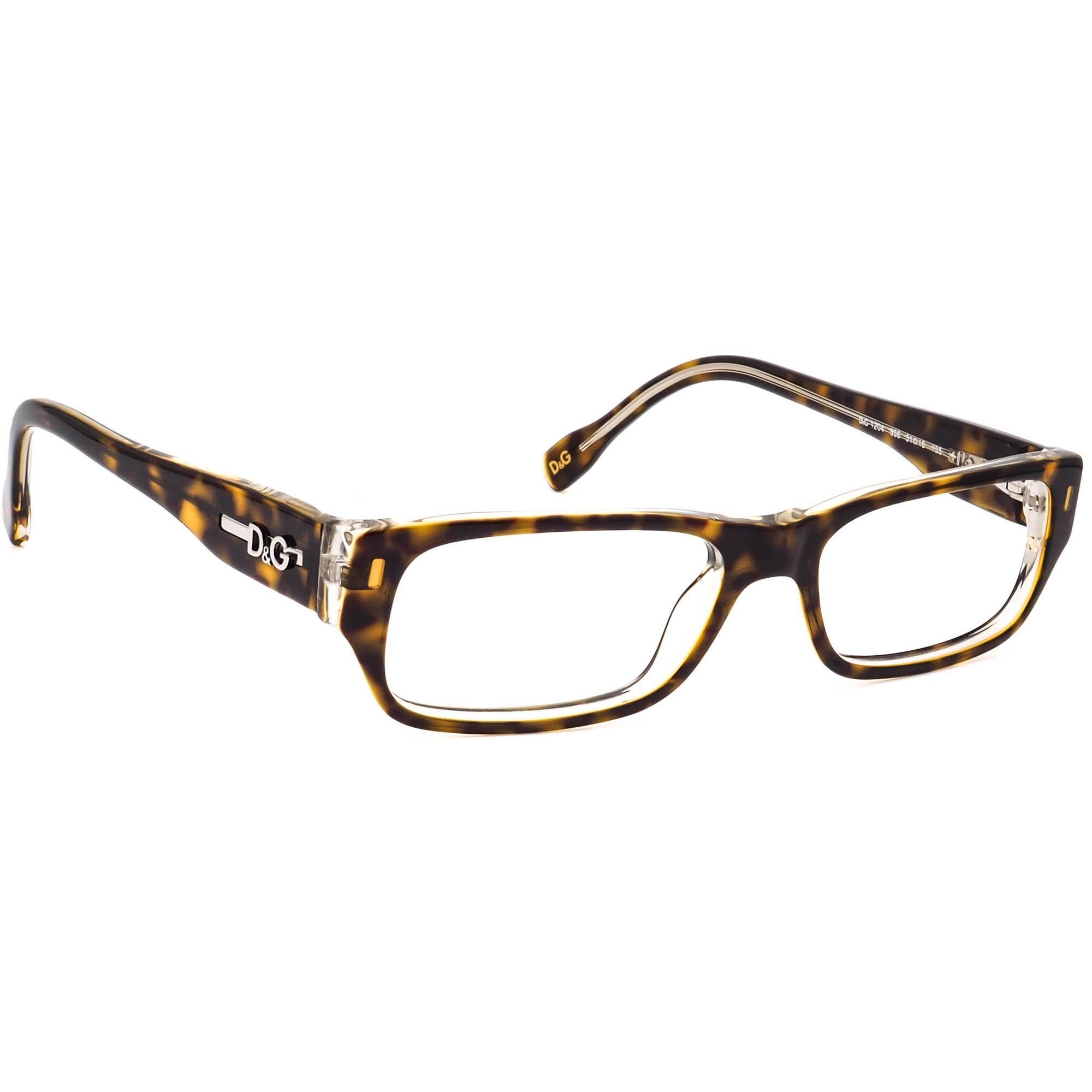 Dolce Gabbana Eyeglasses D&G 1204 556 Havana Tortoise on 