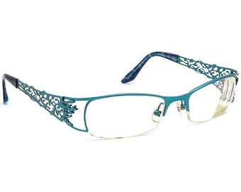 Prodesign Danemark Lunettes de vue pour femme 5113 c.8521 turquoise/bleu demi-cerclée en métal Japon 51[]18 132