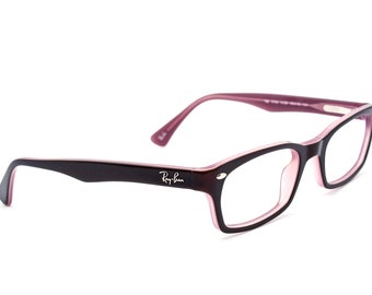 Ray-Ban Women's Eyeglasses RB 5150 2126 Brown on Violet Rectangular Frame 50[]19 135