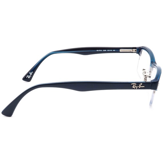 Ray-Ban Eyeglasses RB 7014 5246 Blue Half Rim Fra… - image 4