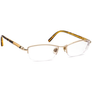 Burberry Women's Eyeglasses B 1197 1002 Gold/Tortoise Half Rim Frame Italy 52[]17 135