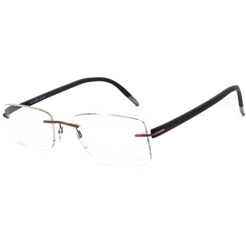 Silhouette Eyeglasses 5379 40 6059 Titan Purple/Gray Rimless | Etsy