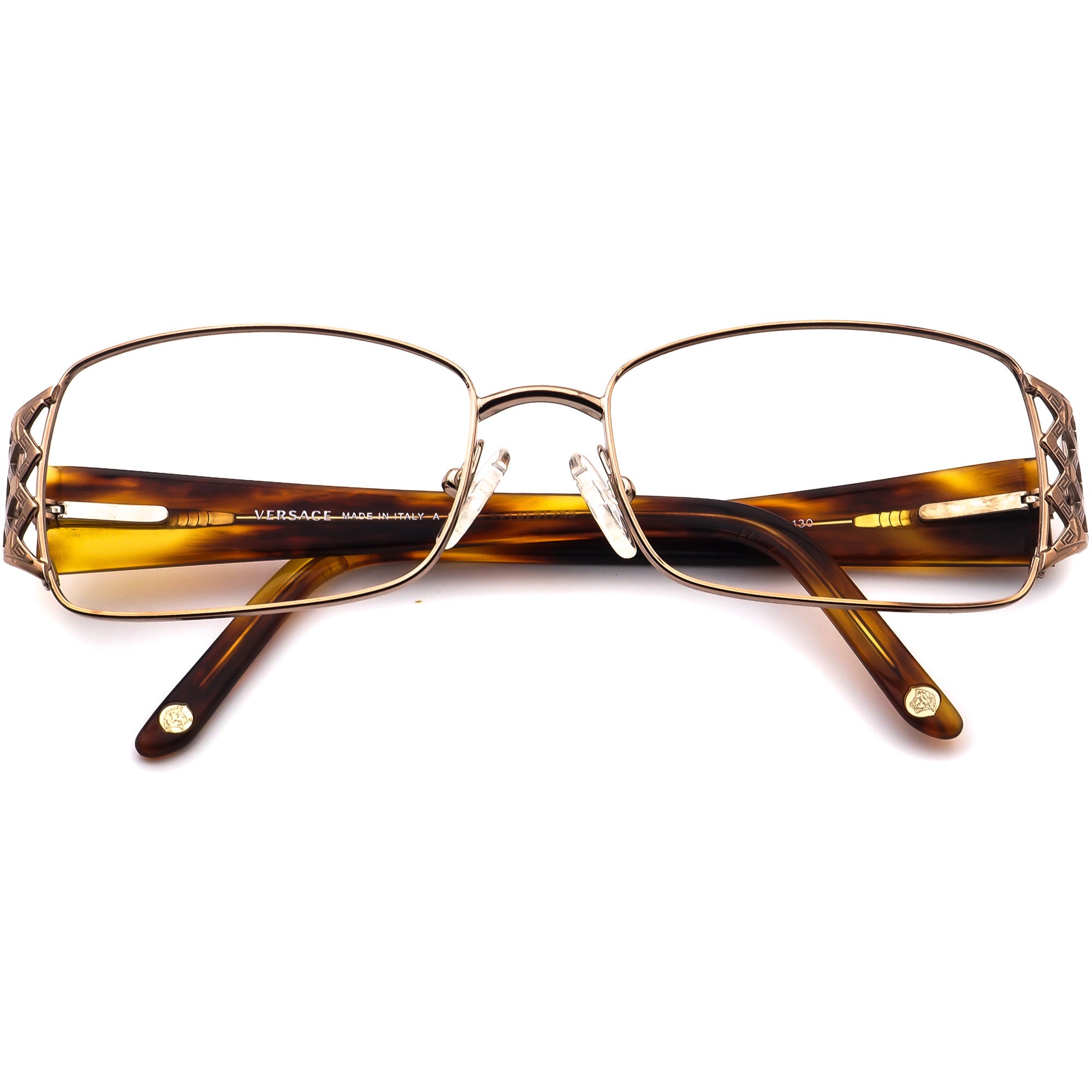 Versace Eyeglasses MOD. 1160 1052 Rose Gold/Tortoise Frame Etsy