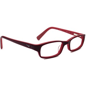 Nike Kids&#39; Eyeglasses 5515 624 Burgundy Rectangular Frame 46[]17 130