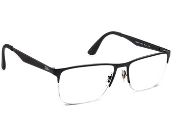 Ray-Ban Men's Eyeglasses RB 6335 2503 Matte Black Half Rim Frame 56[]17 145