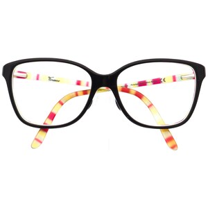 Gafas de sol Oakley para mujer, montura única OX1126-0354 Finesse, rayas negras pulidas y amarillas, semi mariposa, 54 mm imagen 6