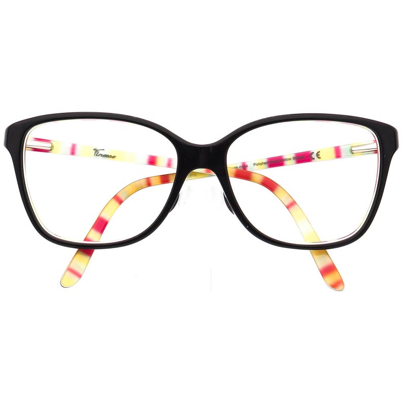 Gafas de sol Oakley para mujer, montura única OX1126-0354 Finesse, rayas negras pulidas y amarillas, semi mariposa, 54 mm imagen 6
