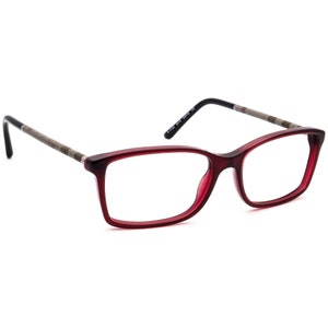 Burberry Women&#39;s Eyeglasses B 2120 3014 Burgundy Rectangular Frame Italy 53[]16 135
