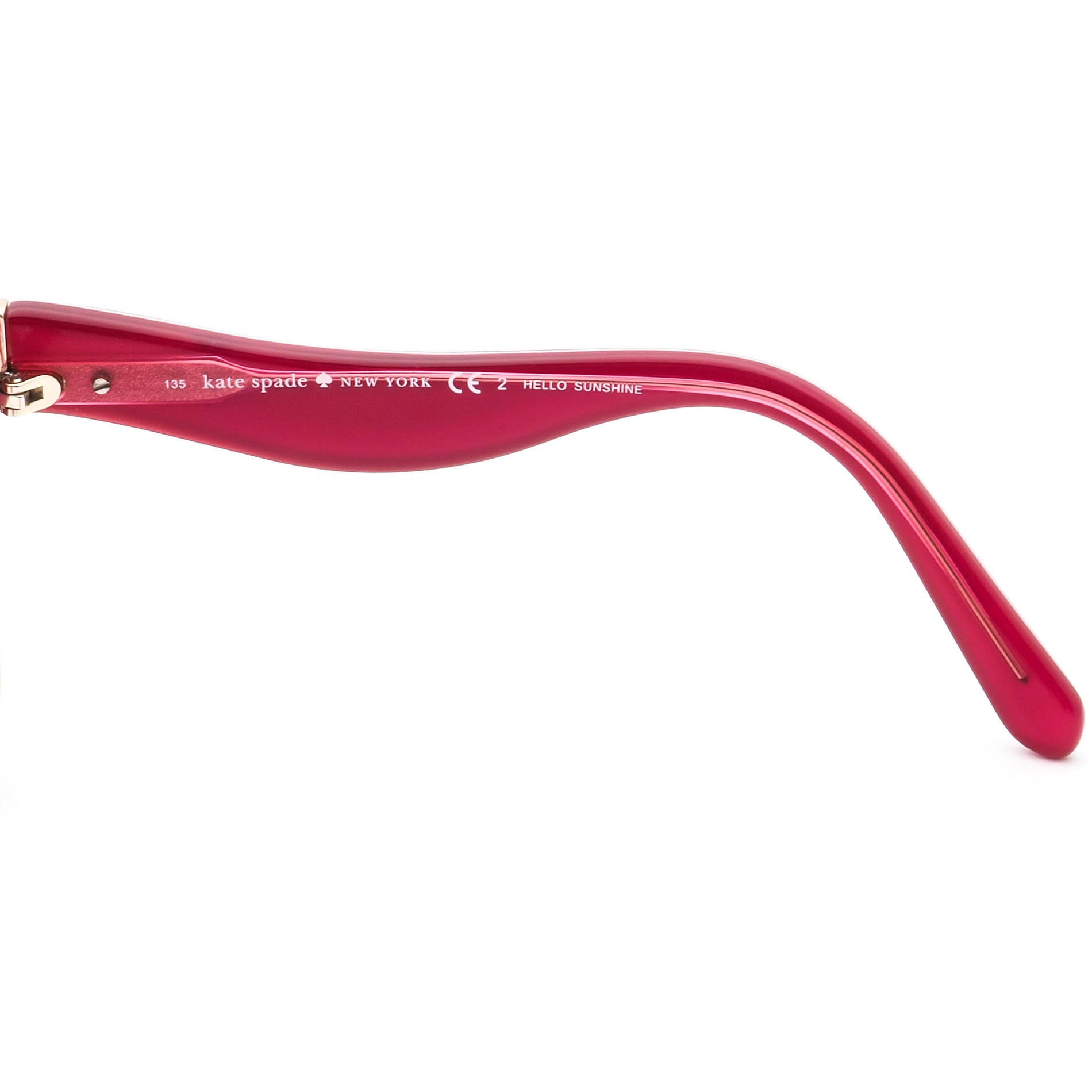 Kate Spade Sunglasses Frame Only Amberly/s 0W75 Red on Pink - Etsy