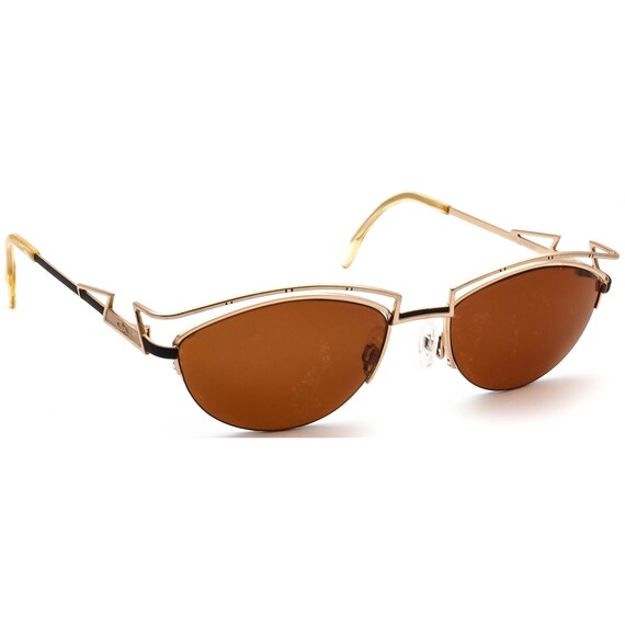 Gafas Cazal Vintage para Mujer MOD 296 Oro Negro Medio Borde