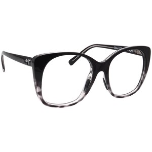 Maui Jim Women&#39;s Sunglasses Frame Only MJ 794-02GT Mele Black/Spotted Gray Gradient Rounded Square Italy 55 mm