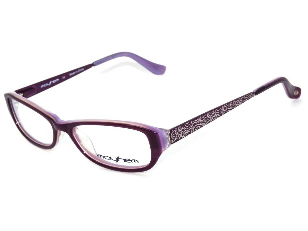 Mayhem Small Eyeglasses MHG01 Col.161 Purple Rectangular Frame 47[]14 ...