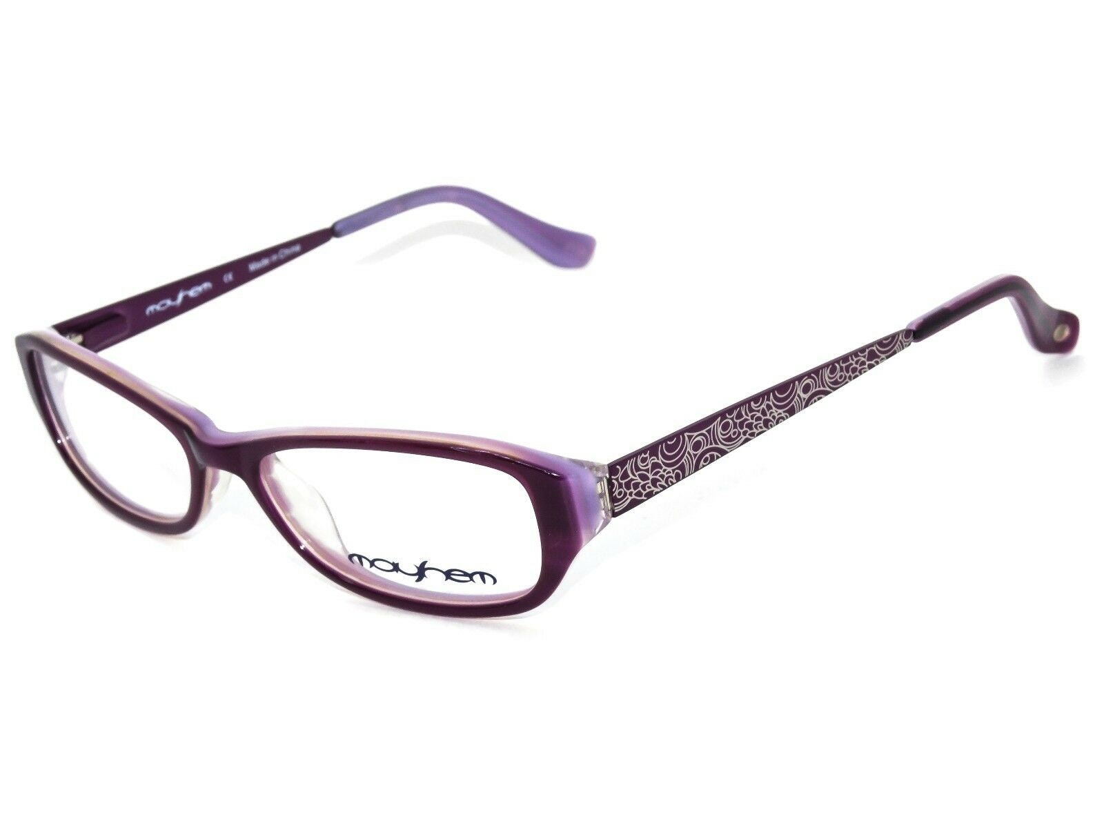 Mayhem Small Eyeglasses MHG01 Col.161 Purple Rectangular Frame Etsy