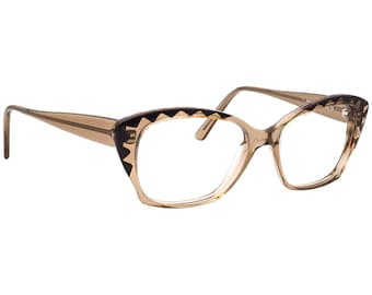 Jean Lafont Women's Eyeglasses Decor 5053 Brown Crystal Butterfly Frame France 53[]16 138