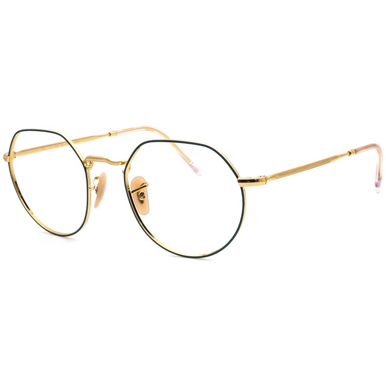 Gafas de vista Ray-Ban RB 6465 Jack 3136, montura metálica irregular, color petróleo mate/dorado brillante, 51[]20 140 imagen 3