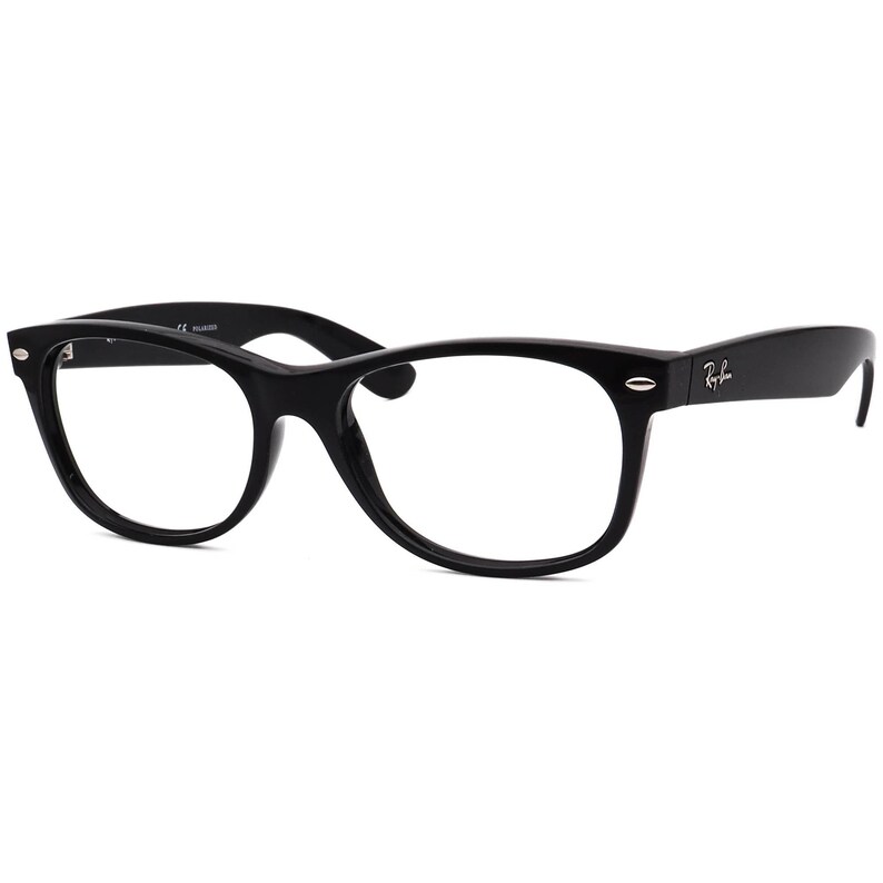 Gafas de sol Ray-Ban RB 2132 New Wayfarer 901/58 Cuadradas Negras Pulidas Italia 55 mm imagen 3