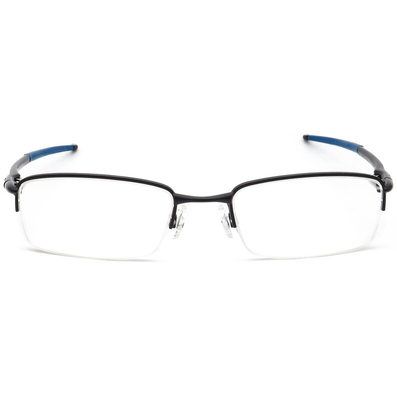 Gafas de sol Oakley para hombre OX3111-0652 Rhinochacer con montura de media montura en negro satinado y azul, 52[]19 143 imagen 2