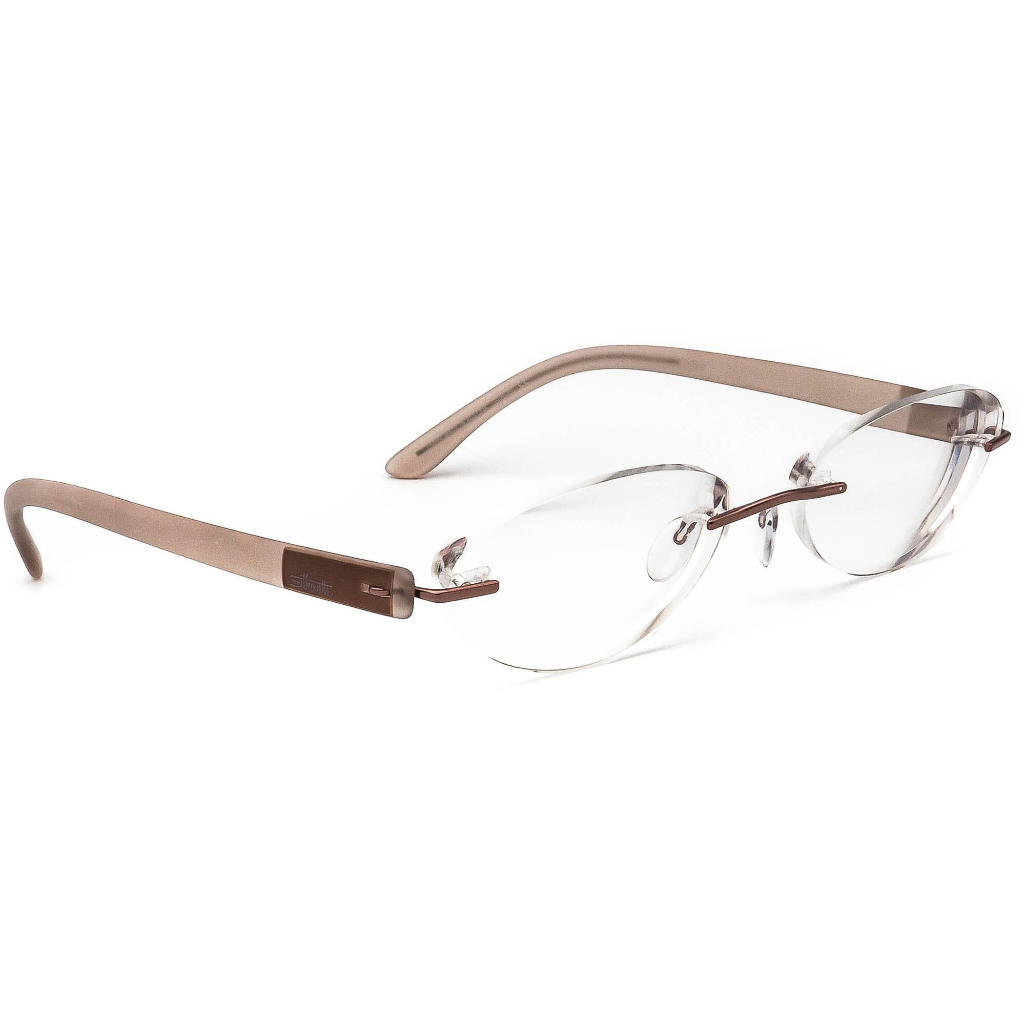 Silhouette Eyeglasses 7608 40 6057 Light Brown Rimless Frame - Etsy Finland