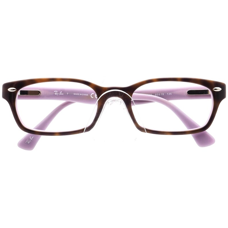Occhiali da vista Ray-Ban RB 5150 5240 Avana scuro su montatura rettangolare lavanda 50[]19 135 immagine 6