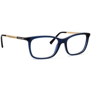 Michael Kors Women's Eyeglasses MK 4030 (Vivianna II) 3489 Transparent Blue/Gold Square Frame 52[]16 135