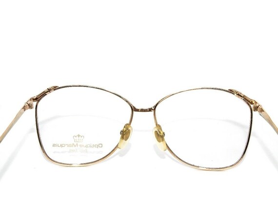 Optique Marquis Eyeglasses Maroon VL-3 Gold/Maroo… - image 5
