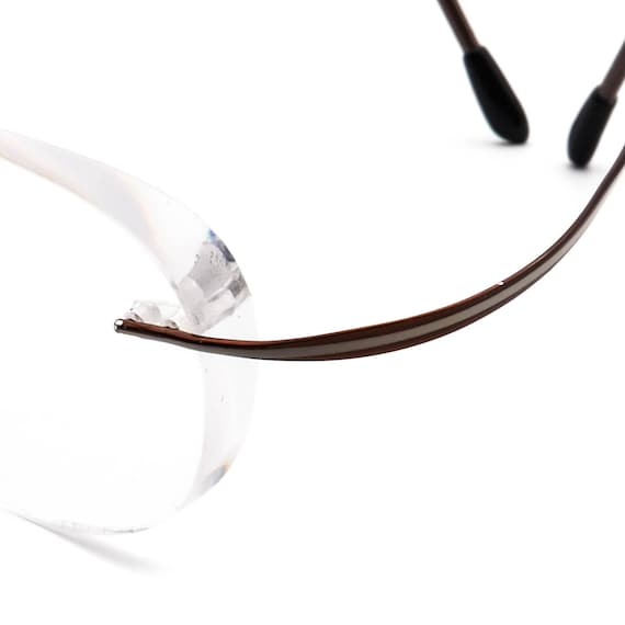 Silhouette Eyeglasses 6576 6082 Titan Brown&White… - image 6