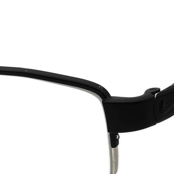 Nike Eyeglasses Black/Blue Half Rim Frame 53[]21 … - image 5