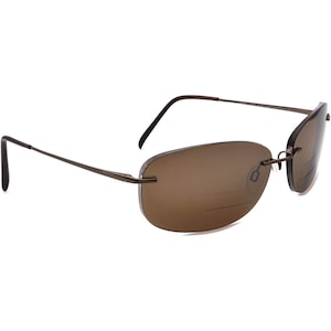 Charmant Rx Sunglasses Frame Only CH12256P BR Pure Titanium Brown Rimless 63 mm