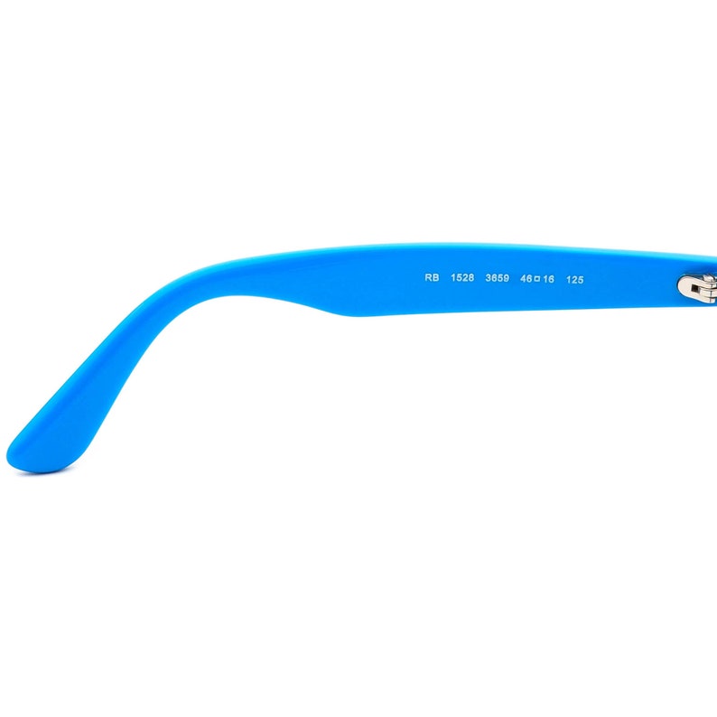 Ray-Ban Kids' Eyeglasses RB 1528 3659 Black on Blue Square Frame 46[]16 125 image 7