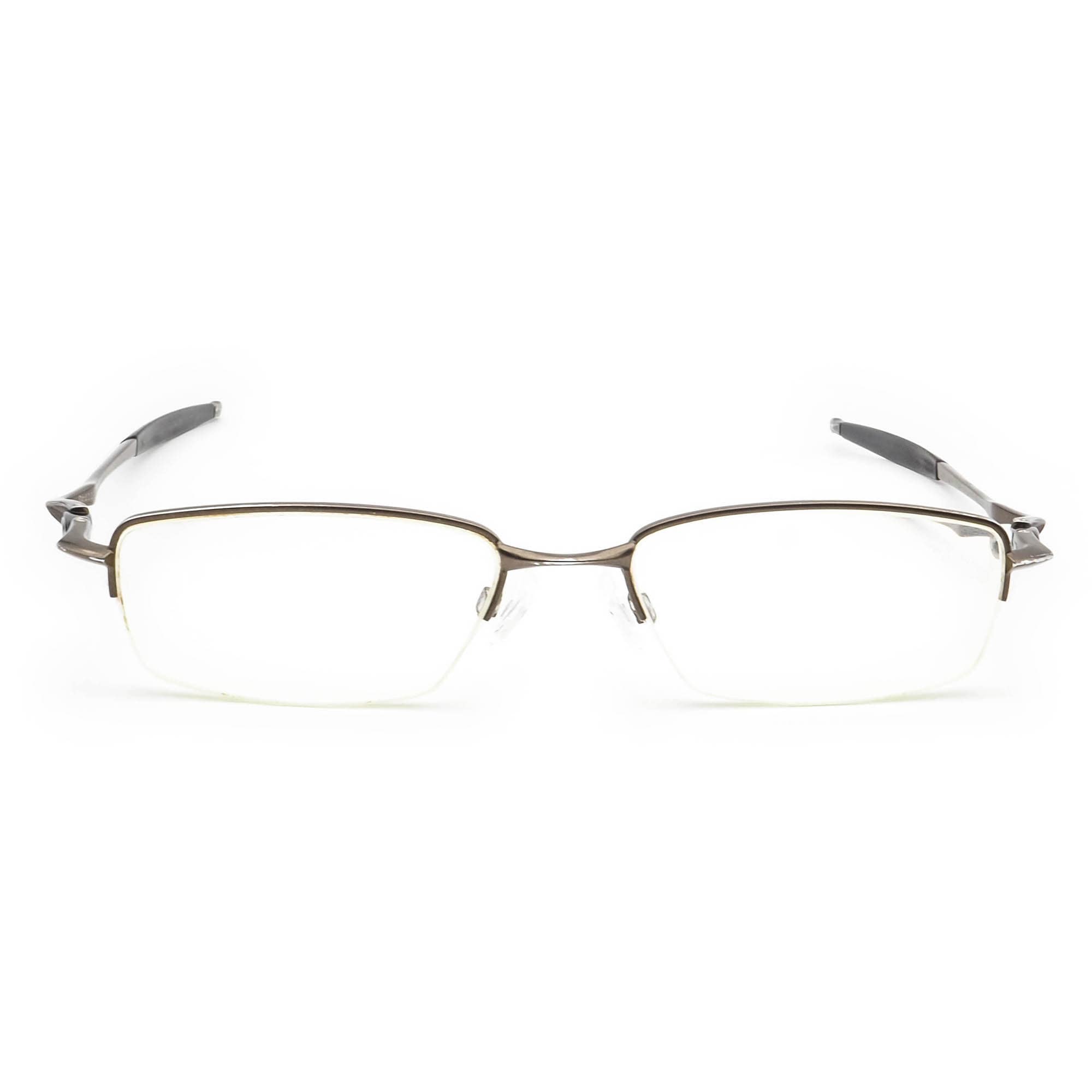 Oakley Eyeglasses OX3143-0253 Drill Bit 0.5 Pewter Half Rim Oakley Eyeglasses OX3143-0253 Drill Bit 0.5 Pewter Half Rim