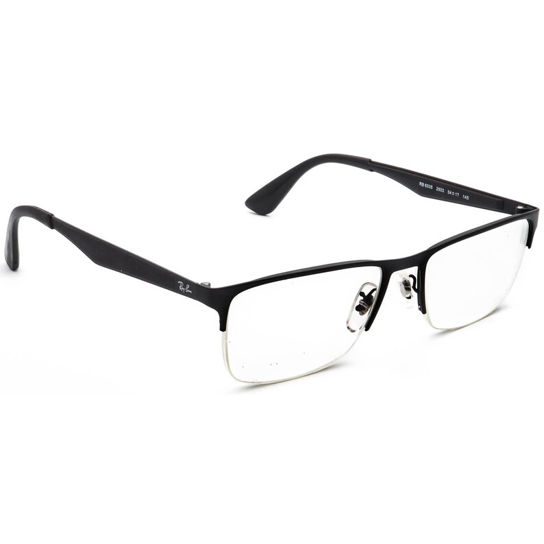 Ray-Ban Men's Eyeglasses RB 6335 2503 Matte Black Half Rim Frame 54[]17 145 image 1
