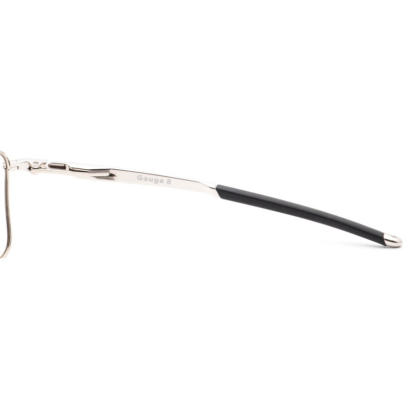 Oakley Men's Sunglasses Frame Only OO4124-0562 Gauge 8 Silver Pilot Metal 62 mm image 8