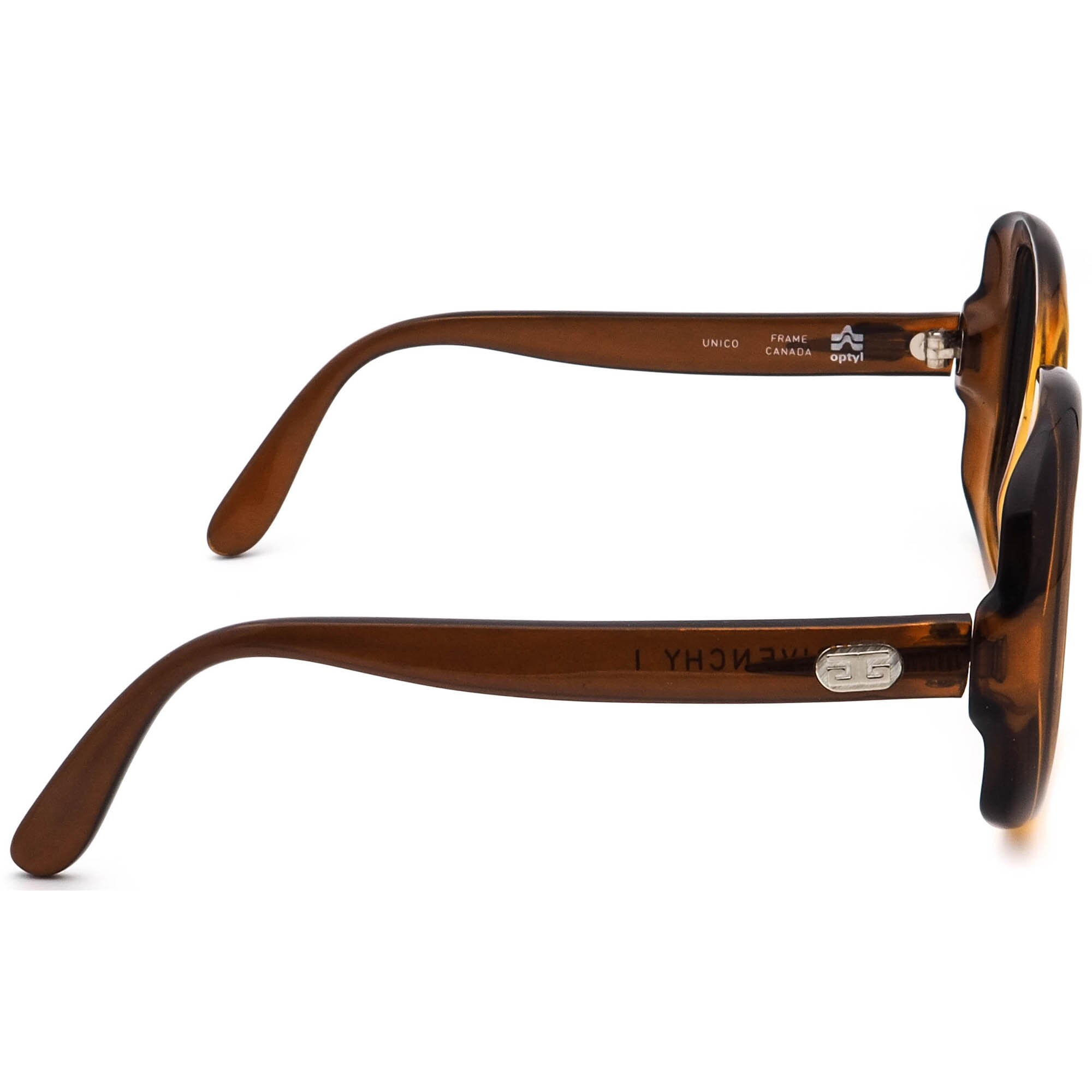 【おすすめ】 Vintage I Givenchy Eyeglasses Frame Square Fade Brown Unico 小物