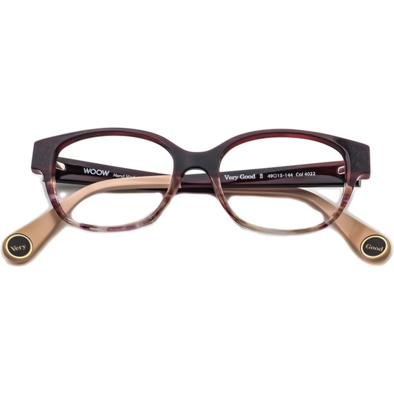 Woow Eyeglasses Very Good 2 Col 4022 Burgundy Fra… - image 6