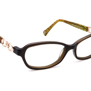 Coach Eyeglasses HC 6017 Vanessa S 5036 Dark Olive Brown Frame 52[]15 135