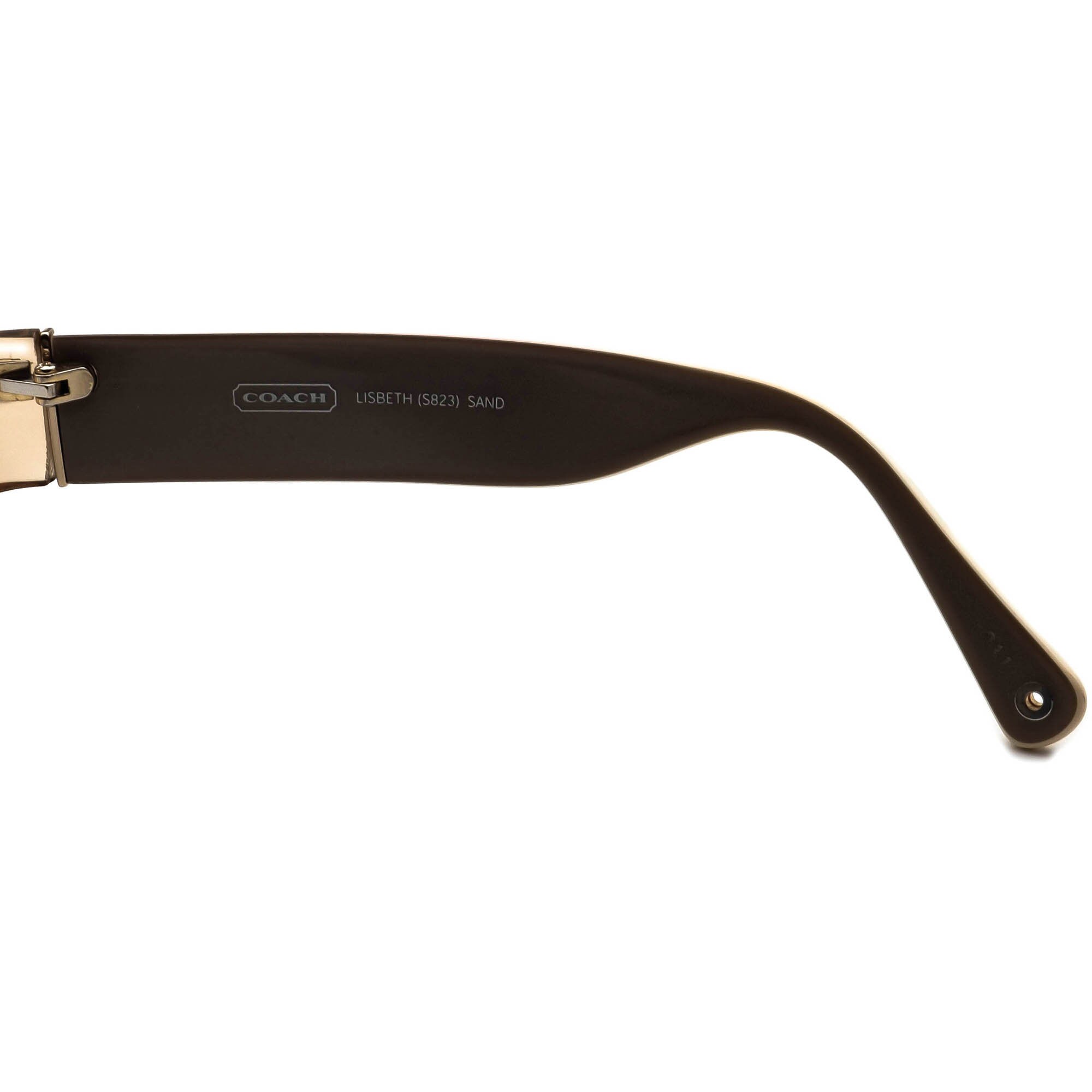 Coach Lisbeth S823 Dark Brown Sunglasses with Patterned Case Coach Women main image 3