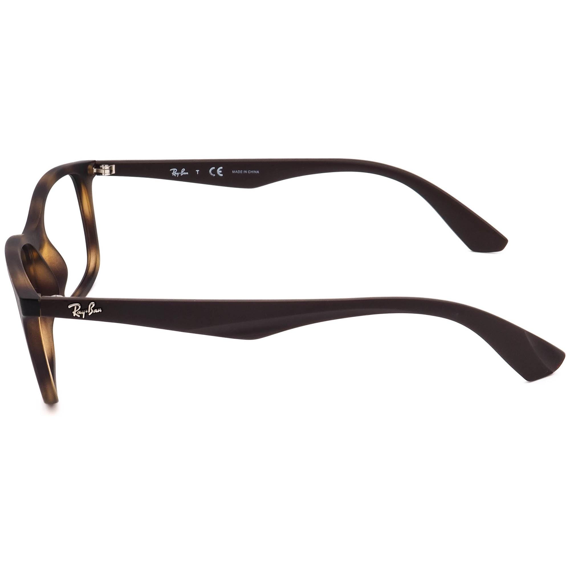 Ray-ban Eyeglasses RB 7047 5573 Matte Havana Square Frame 54[]17 140 - Etsy