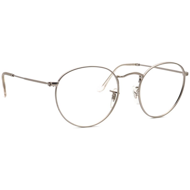 Ray-Ban Sunglasses Frame Only RB 3447 019/30 Matte Silver Round Metal Italy 50 mm image 1